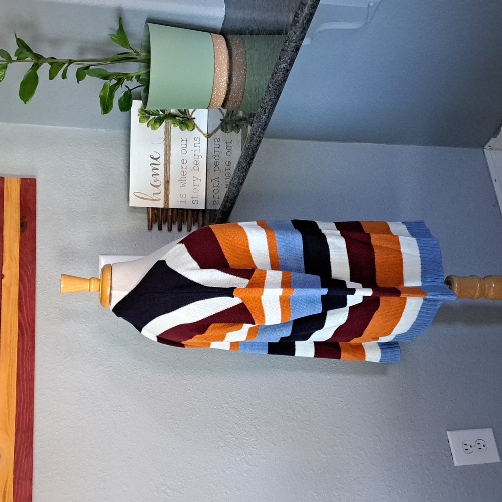 Striped Knit Cardigan | Size XL - Picture 3 of 5